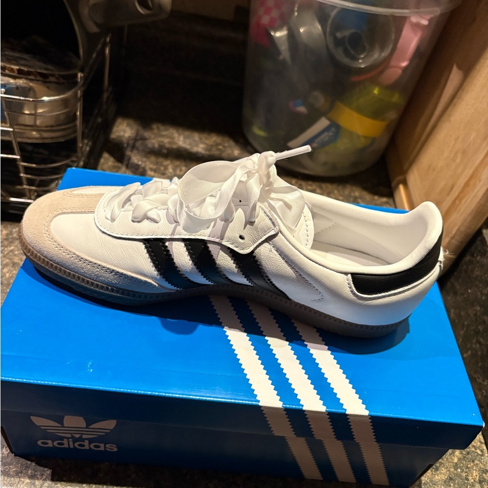 Adidas White and Black Classic Sneakers